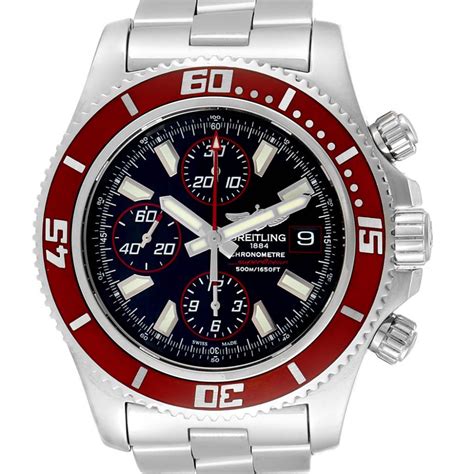 breitling superocean chronograph ii limited edition red bezel a13341|Breitling Superocean Chronograph A13341 .